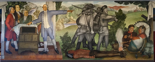 Фреска «The Westward Vision» в школі ім. Дж. Вашингтона