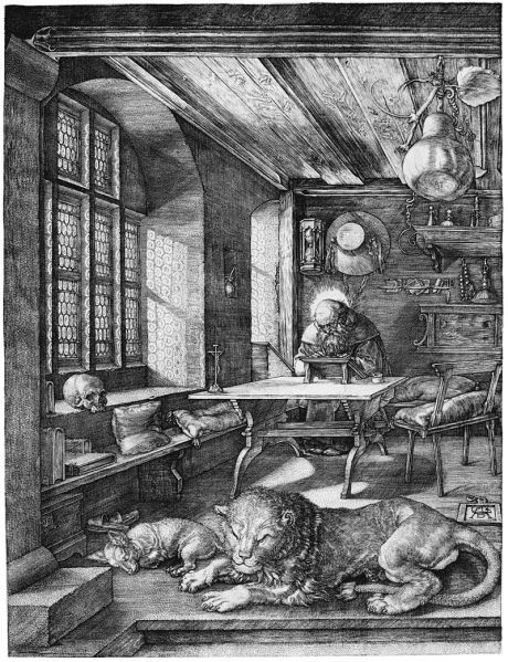 Файл:4. Dürer-Hieronymus-im-Gehäus 1514.jpeg