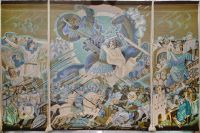 «Русь». 1978. Гобелен, ручне ткацтво. 400х600 см. Національний музей історії України (співавторка — О. Владимирова).
