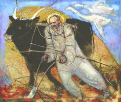 В. Баринова-Кулеба. «Портрет Чорновола». 1997-2001. Полотно, олія. 104х125