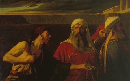 Покаяння Юди.Художник Армітидж Едвард, 1866