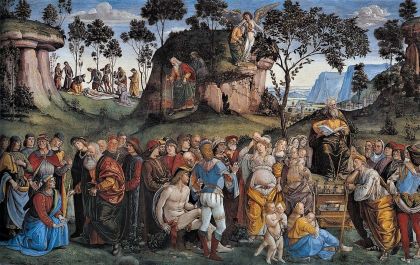 Заповіт і смерть Мойсея. Фреска. Художник Л. Сіньйореллі, 1482. Сікстинська капела
