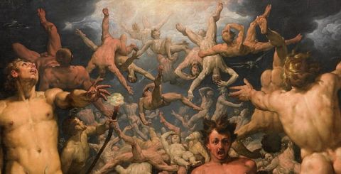 «Падіння титанів у Тартар» (фрагмент), художник К. К. ван Гарлем, бл. 1588