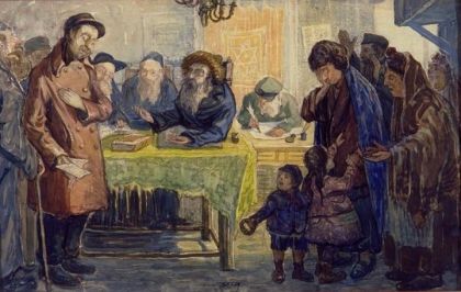 Розлучення. Художник Мойше Ринецький, 1930